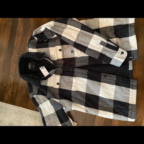 Mens Hollister Sherpa Lined Flannel 